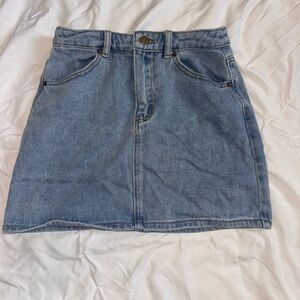 Forever 21 Light Blue Denim Mini Skirt
